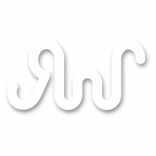 White RW Decal